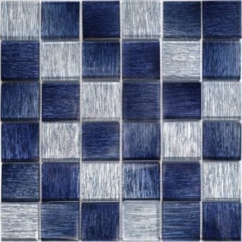 GLAMOUR saphire blue ist ein Glas Mosaike mit unglaubliche Tiefenwirkung.