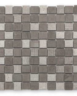 DJENNÉ Grey Naturstein Mosaike in Quadratischer oder Rechteckiger Ausführung in sehr fein abgestimmten Farblichen Erdtöne.