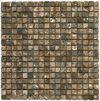 MODENA EMPERADOR Brown Klassisches Naturstein Mosaik in diversen Uni- und Mix Farbabstimmungen.
